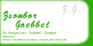 zsombor goebbel business card